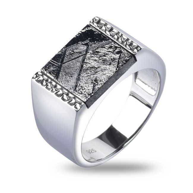 Ring - Meteorite (925 Silver)